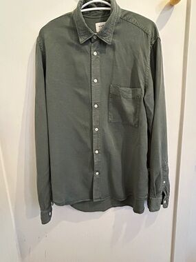 NN07 Men’s Green Button-Up Tencel Shirt
